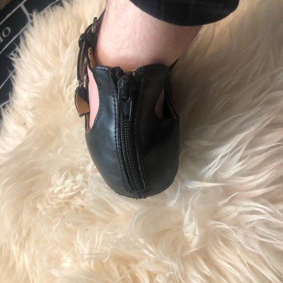 Gothic Pointed Toe Buckle Flats Pikes - Picture 5 of 9